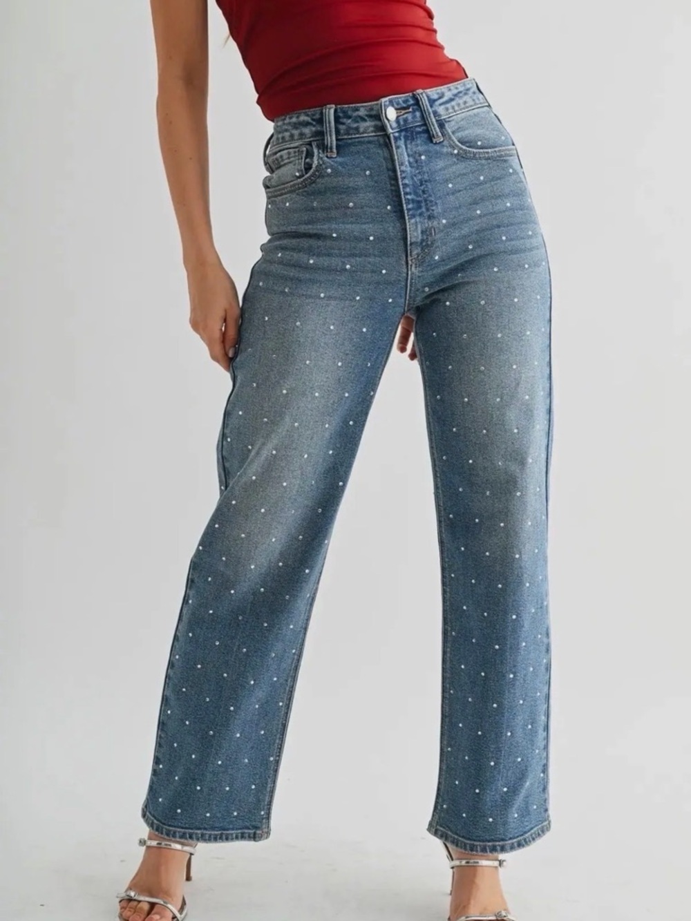 Rhinestone Jeans - Picture 2 of 3